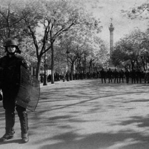 CRS à place de la Bastille à Paris