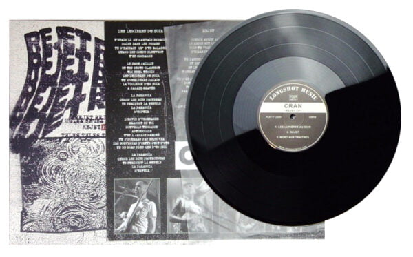 Disque vinyle noir et pochette d'album Cran -Rejet version américaine